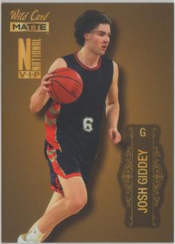 2022 Wild Card National Convention VIP Packs - Base Basketball Gold Background #MBN-11 Josh Giddey Front