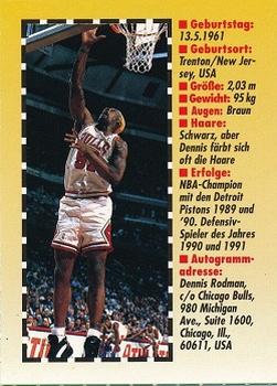 1995 Bravo Sport Magazine 'Champion Cards' #NNO Dennis Rodman Back