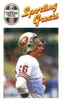 1989 Younger's Tartan Special Sporting Greats #NNO Joe Montana Front