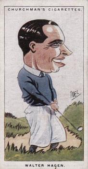 1928 Churchman's Men of the Moment In Sport #26 Walter Hagen Front