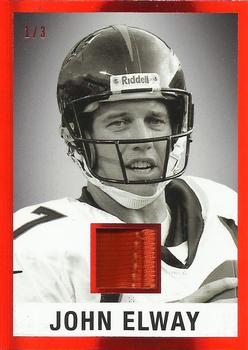 2022 Leaf In The Game Used Sports - 1960 Leaf Relics Red #LM-18 John Elway Front
