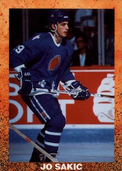 1991 Orange Speckled Border (unlicensed) #NNO Joe Sakic Front