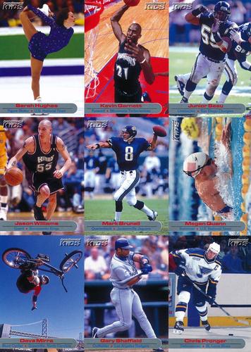 2000 Sports Illustrated for Kids II (Dec 2000) - Panels #1-9 Sarah Hughes / Kevin Garnett / Junior Seau / Jason Williams / Mark Brunell / Megan Quann / Dave Mirra / Gary Sheffield / Chris Pronger Front