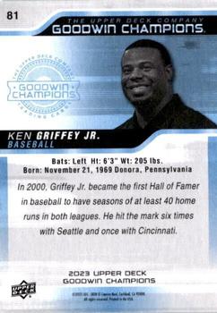 2023 Upper Deck Goodwin Champions #81 Ken Griffey Jr. Back
