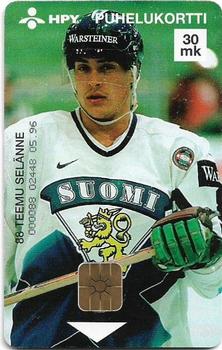 1995-01 HPY Phonecards (Finnish) #HPY-E44 Valio Maito Teemu Selänne Front