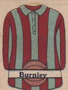 1923-24 Ripley Bros. Football Colours #12 Burnley Front