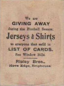 1923-24 Ripley Bros. Football Colours #53 West Ham United Back