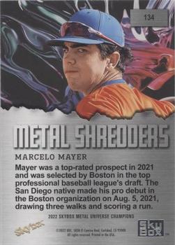 2022 SkyBox Metal Universe Champions - Spectrum #134 Marcelo Mayer Back