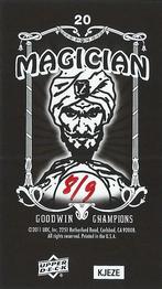 2011 Upper Deck Goodwin Champions - Mini Foil Magician Black #20 Dan Marino Back