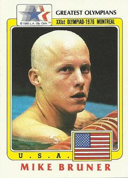 1983 Topps Greatest Olympians #42 Mike Bruner Front