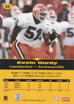 1996-97 Score Board All Sport PPF #34 Kevin Hardy Back