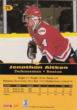 1996-97 Score Board All Sport PPF #75 Johnathan Aitken Back