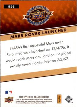 2009 Upper Deck 20th Anniversary #956 Mars Rover Launched Back