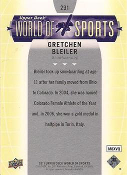 2011 Upper Deck World of Sports #291 Gretchen Bleiler Back