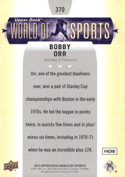 2011 Upper Deck World of Sports #370 Bobby Orr Back