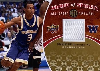 2010 Upper Deck World of Sports - All-Sport Apparel Memorabilia #ASA-4 Brandon Roy Front