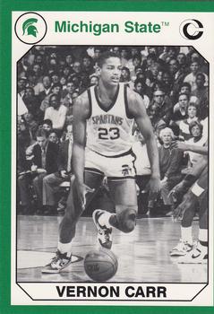 1990 Collegiate Collection Michigan State Spartans #108 Vernon Carr Front