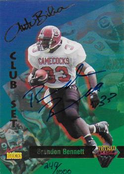 1995 Signature Rookies Tetrad Autobilia - Autographs #56 Brandon Bennett Front