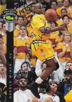1992 Classic Four Sport - Autographs #NNO Harold Miner Front