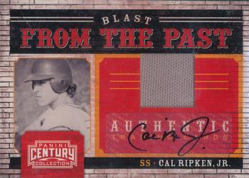 2010 Panini Century - Blast from the Past Jerseys Autographs #4 Cal Ripken Jr. Front
