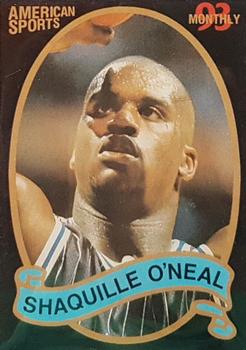 1993 American Sports Monthly (unlicensed) #NNO Shaquille O'Neal Front