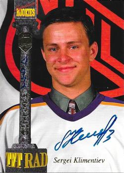 1994 Signature Rookies Tetrad - Autographs #CIX Sergei Klimentiev Front