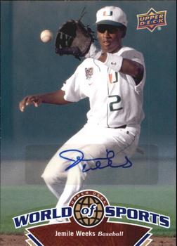 2010 Upper Deck World of Sports - Autographs #129 Jemile Weeks Front