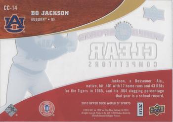 2010 Upper Deck World of Sports - Clear Competitors #CC-14 Bo Jackson Back