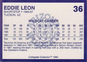 1990 Collegiate Collection Arizona Wildcats #36 Eddie Leon Back