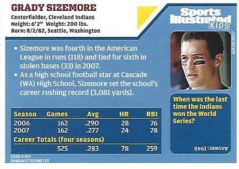 2008 Sports Illustrated for Kids #264 Grady Sizemore Back
