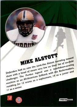 2009 Press Pass Fusion - Gold #37 Mike Alstott Back