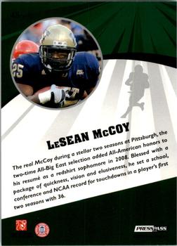 2009 Press Pass Fusion - Green #48 LeSean McCoy Back