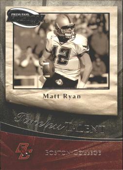 2009 Press Pass Fusion - Timeless Talent #TT-9 Matt Ryan Front