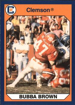 1990 Collegiate Collection Clemson Tigers #107 Bubba Brown Front