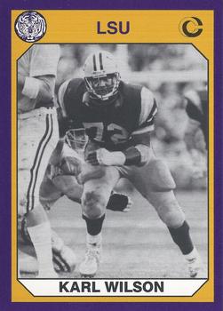 1990 Collegiate Collection LSU Tigers #31 Karl Wilson Front