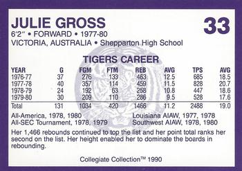1990 Collegiate Collection LSU Tigers #33 Julie Gross Back