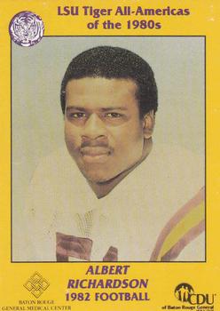 1989 LSU Tigers All-Americans #14 Albert Richardson Front