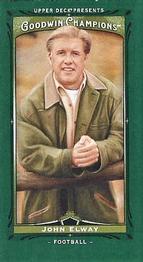 2013 Upper Deck Goodwin Champions - Mini Green #117 John Elway Front