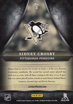 2013 Panini Black Friday #3 Sidney Crosby Back