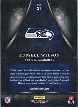 2013 Panini Black Friday - Cracked Ice #21 Russell Wilson Back