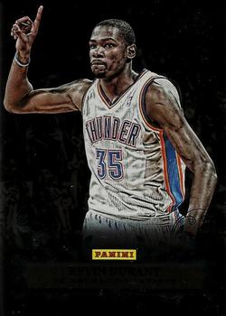 2012 Panini Black Friday - Black Holofoil #2 Kevin Durant Front