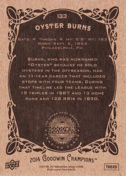 2014 Upper Deck Goodwin Champions #133 Oyster Burns Back