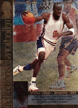 1996 Upper Deck USA Olympicards - Reflections of Gold #RG1 Michael Jordan Front