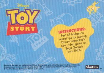 1995 SkyBox Toy Story - Stickers #6 Woody Back