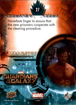 2014 Upper Deck Guardians of the Galaxy #27 Hoverbots linger to ensure that the new prisoners Back
