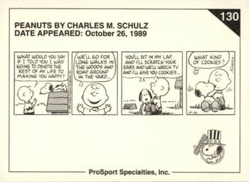 1992 ProSport Specialties Peanuts Classics #130 What kind of cookies? Back