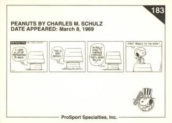 1992 ProSport Specialties Peanuts Classics #183 I have a lot of preperations to make Back