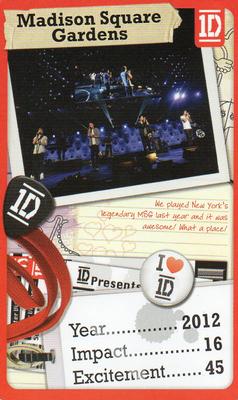 2013 Top Trumps One Direction Minis #NNO Madison Square Gardens Front