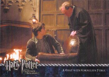 2004 Cards Inc. Harry Potter and the Prisoner of Azkaban #11 A Chat with Cornelius Fudge Front