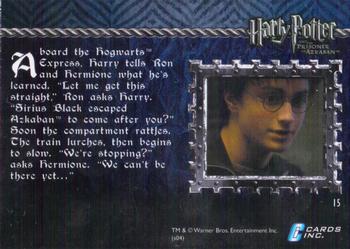 2004 Cards Inc. Harry Potter and the Prisoner of Azkaban #15 Learning About Sirius Black Back